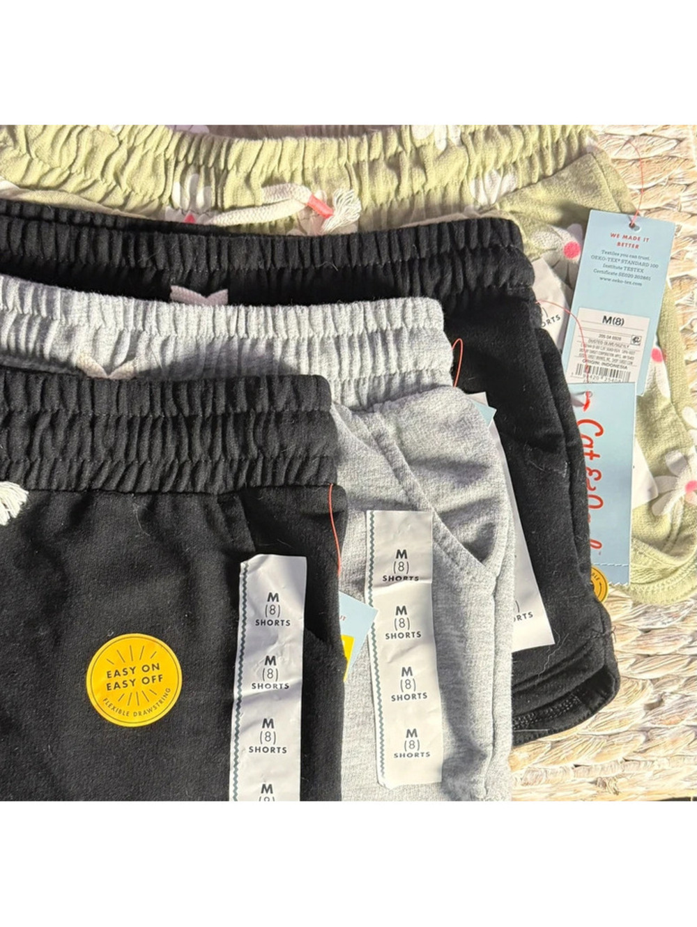 Lot of 4 Cat and Jack Pull On Shorts M (8)